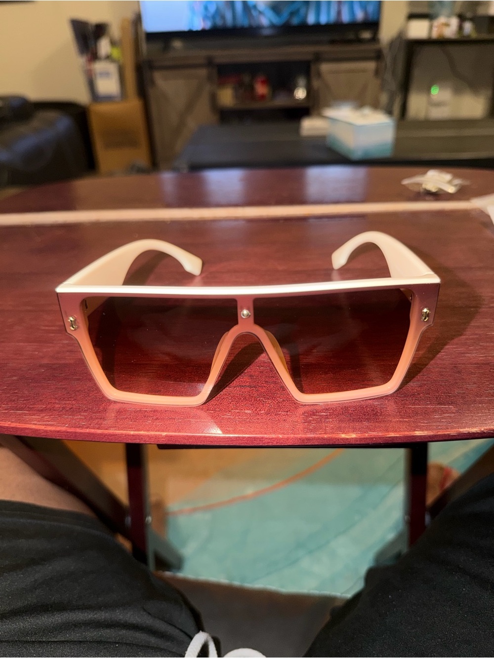 Dior Oversized Shield Sunglasses in Blush/Pink Gradient